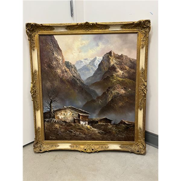 Original On Cavas (see photos for details) - Approx: 32.5x37"