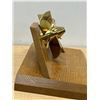 Image 3 : Heavy Brass Propeller on Wood Base (presentation award maybe) Base approx: 9x12"