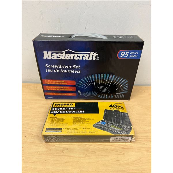 New Tools - 95 pc Screwdriver Set and small Socket set - see photos