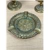 Image 2 : Antique French Brass Smoking Set (ashtray 5") - see all photos for details