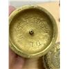 Image 6 : Antique French Brass Smoking Set (ashtray 5") - see all photos for details