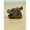 Image 2 : Vintage Brass Dragon Head - Approx: 3"W 2.25"T