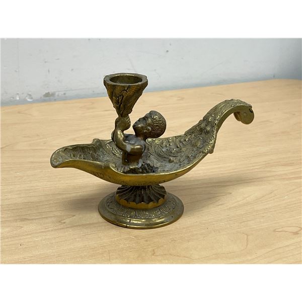 Vintage Italian Brass Candle Holder
