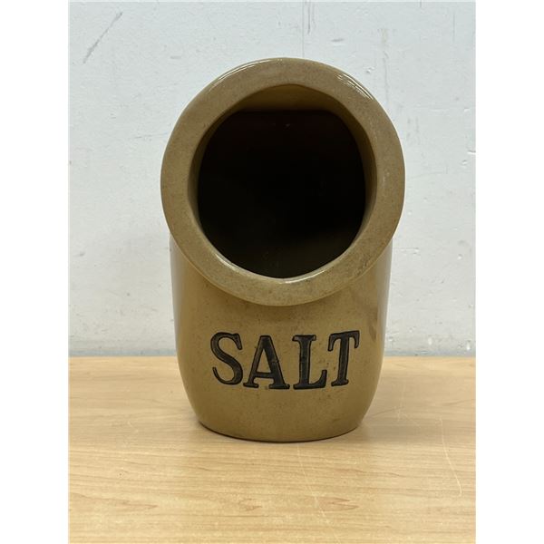 Moira England Stoneware Salt Pig 8.5"T 5"W