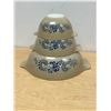 Image 1 : 3 Pyrex Homestead Cinderella Nesting Mixing Bowls Largest 4L