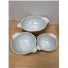 Image 4 : 3 Pyrex Homestead Cinderella Nesting Mixing Bowls Largest 4L