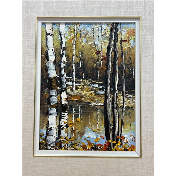 Lajo Cymbalski Original Art - Vibrant with Heavy Texture - Frame: 19.75x23.75