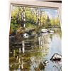 Image 4 : Lajo Cymbalski Original Art - Vibrant with Heavy Texture - Frame: 27x33" see pics of framing issue