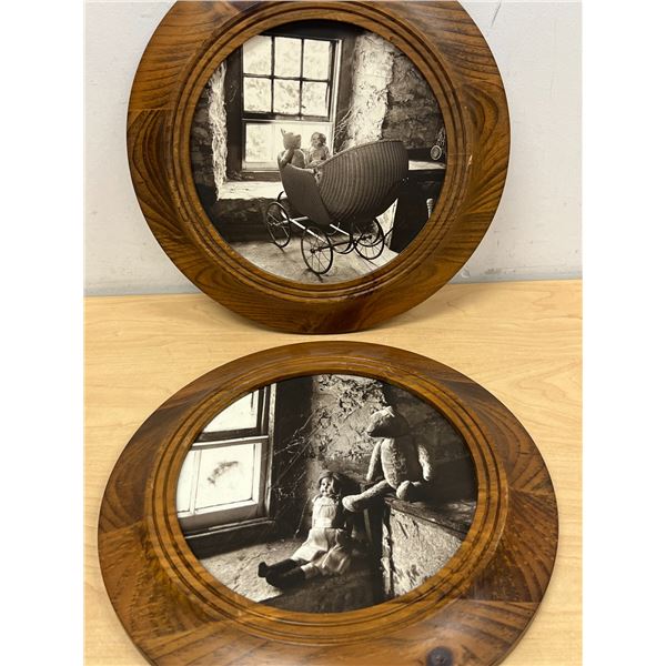 2 Kenneth Townend Pine Framed Photos 11.5"