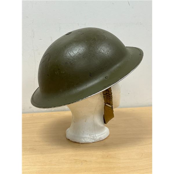 1941 GSW WWII Canadian Steel Helmet with Original Liner & Strap "Therrien"