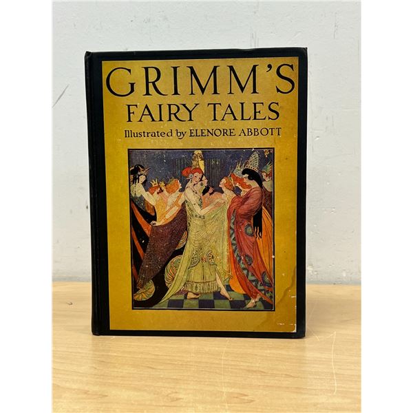 Grimm's Fairy Tales Illustrated by Elenore Abbott - pen inscription inside cover 308 pages