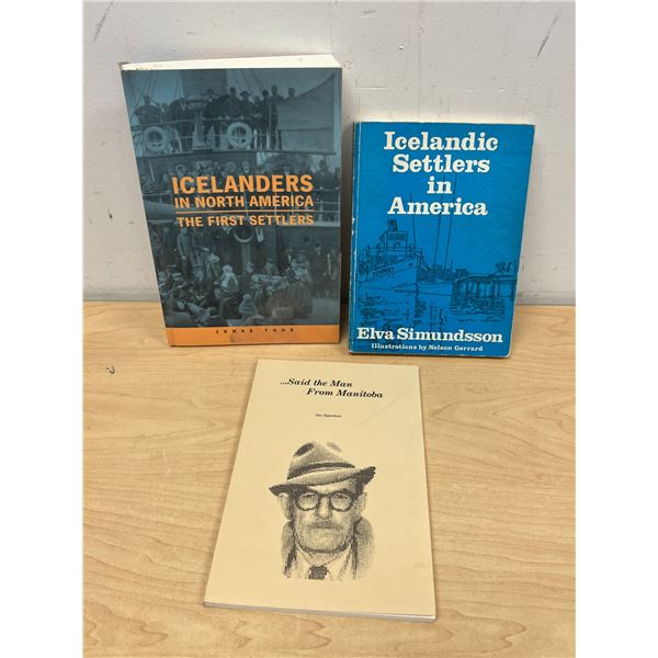 3 Icelandic Related Books - see photos