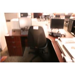 Mahogany Corner Computer Desk