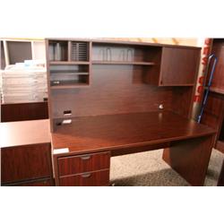 Mahogany Desk With Hutch