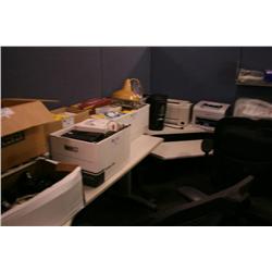 12 Haworth Modular Workstations With Blue Panels