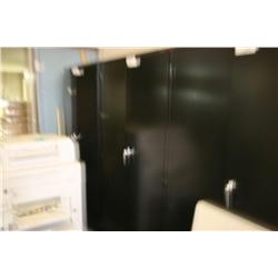 Black 2 Door Storage Cabinet