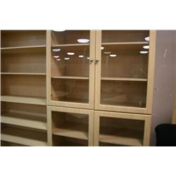 Maple Glass Door  Cabinet