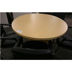 Maple Large Round Conference Table