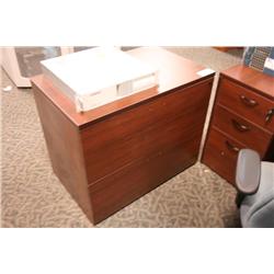 Mahogany 2 Drawer Lateral File Cabinet