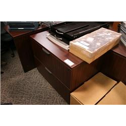 Mahogany 2 Drawer Lateral File Cabinet
