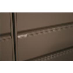 Grey  5 Drawer Lateral File Cabinet