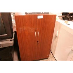 Mahogany Mobile Computer Cabinet