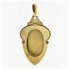 Image 3 : Antique Victorian 14k Gold Etruscan Revival Bead Wire Work Large Shield Pendant