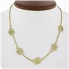 Image 1 : 18k Gold GIA 2 ctw GIA Colored Pink Yellow Diamond Flower Station Necklace Chain