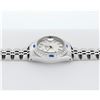 Image 3 : Rolex Ladies Quickset Stainless Steel 18K White Gold Diamond & Sapphire Bezel Si