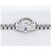 Image 4 : Rolex Ladies Quickset Stainless Steel 18K White Gold Diamond & Sapphire Bezel Si