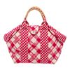 Image 1 : Chanel Pink White Canvas Leather Cruise Line Tote Bag
