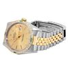 Image 6 : Rolex 36MM Two Tone 18K Yellow Gold And Stainless Steel Diamond And Emerald Date