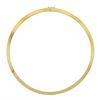 Image 5 : Aurafin 14K Yellow Gold 15.5" 6mm Polished Flat Omega Link Collar Chain Necklace