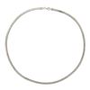 Image 3 : Italian 14K TT Gold 18" 3.8mm Polished Reversible Omega Link Chain Necklace