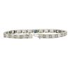 Image 4 : Antique Art Deco Platinum White Gold Diamond Sapphire Open Filigre Bracelet