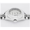 Image 8 : Rolex Ladies Quickset Stainless Steel Gray Roman Stainless Steel Diamond Bezel W