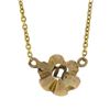 Image 5 : Antique 14k Gold 0.03 ctw Buttercup Diamond Solitaire Pendant w/ Adjustable Chai