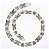 Image 4 : Designer Silver & 18K Gold Fancy Puffed "X" Circular Link 17.5" Collier Necklace