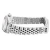 Image 7 : Rolex Ladies Stainless Steel Silver Index White Gold Fluted Bezel Date Watch