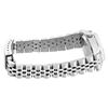 Image 9 : Rolex Ladies Stainless Steel Silver Index White Gold Fluted Bezel Date Watch