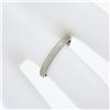 Image 4 : Antique 18K White Gold 2.3mm Engraved Wheat Work Eternity Stackable Band Ring