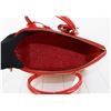 Image 5 : Louis Vuitton Red Vernis Dot Leather Yayoi Kusama Lockit Vertical MM Satchel Bag