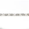 Image 6 : 18k White Gold 6.65 ctw 6 Row Diamond by the Yard Wide Flexible Statement Bracel