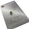 Image 1 : VERY FINE 18k Gold 14.3 ctw AGL Colombian Emerald & Diamond Halo Cocktail Ring