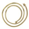 Image 5 : Elegant Yellow Gold 20" 4.3mm Polished Flat Cuban Curb Link Chain Necklace