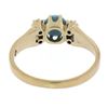 Image 2 : Antique Victorian 9k Rose Gold 5mm Round Cabochon Turquoise w/ Seed Pearls Ring