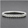 Image 6 : Solid 18k White Gold .59 ctw Round Brilliant Prong Set Diamond Eternity Band Rin