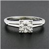 Image 8 : Vintage 14K Gold 0.66 ctw Round Brilliant Diamond in Square Basket Engagement Ri