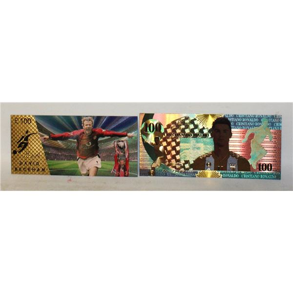 CHRISTIANO RONALDO + DAVID BECKHAM BILLS