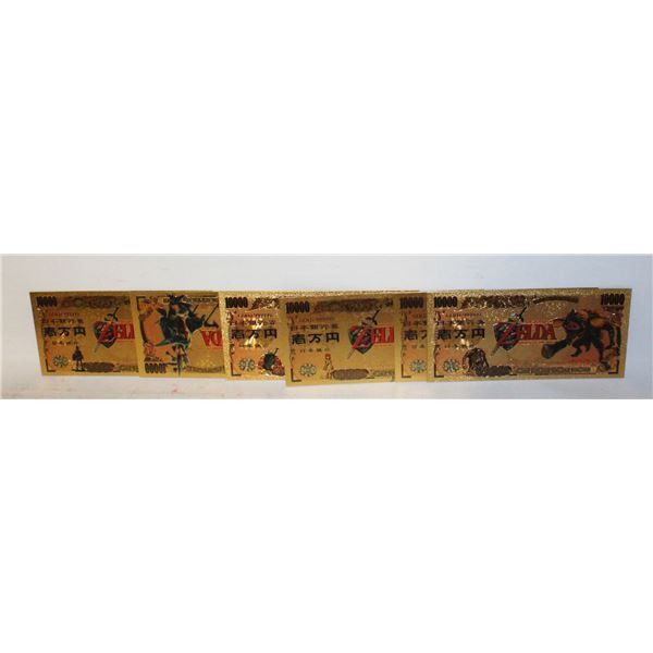 ZELDA SET OF BILLS